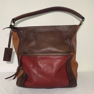 PIKOLINOS TRI-COLOR LEATHER BAG